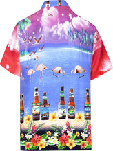 Cargar imagen en el visor de la galería, la-leela-shirt-casual-button-down-short-sleeve-beach-shirt-men-aloha-pocket-Blood Red_W550