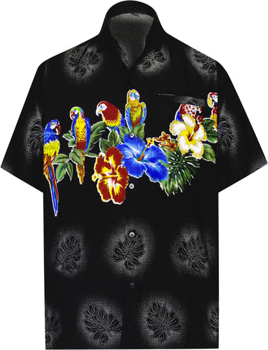 la-leela-shirt-casual-button-down-short-sleeve-beach-shirt-men-aloha-pocket-Shirt-Halloween Black_W370