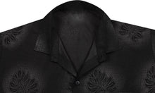 Load image into Gallery viewer, la-leela-shirt-casual-button-down-short-sleeve-beach-shirt-men-aloha-pocket-Shirt-Halloween Black_W370