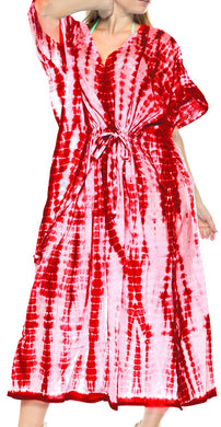 la-leela-rayon-tie_dye-caftan-beach-dress-swimwear-OSFM 14-18W [L- 2X]-Blood Red_N768