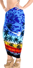 Load image into Gallery viewer, la-leela-swimwear-soft-light-bathing-women-wrap-swimsuit-sarong-printed-88x42-royal-blue_3057