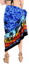 Load image into Gallery viewer, la-leela-swimwear-soft-light-bathing-women-wrap-swimsuit-sarong-printed-88x42-royal-blue_3057