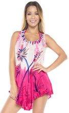 Load image into Gallery viewer, Women&#39;s Vintage Rayon Floral Handmade Tie Dye Beach Wear Evening Dress Maxi Pink