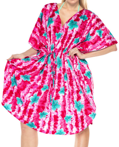 la-leela-bikni-swimwear-soft-fabric-printed-beachwear-loose-cover-up-OSFM 16-28W [XL- 4X]-Pink_I546