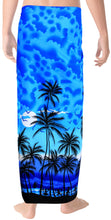 Load image into Gallery viewer, la-leela-men-sarong-soft-light-printed-swimwear-resort-pareo-boys-wrap-72x42-blue_3078