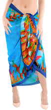 Load image into Gallery viewer, la-leela-sheer-chiffon-beach-long-swimsuit-sarong-digital-78x39-blue_1312
