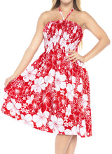 Load image into Gallery viewer, la-leela-evening-beach-swimwear-soft-printed-womens-work-casual-stretchy-tube-dress-red_843-one-size