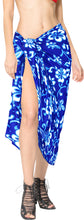 Load image into Gallery viewer, LA LEELA Women&#39;s Swimwear Pareo Cover Up Sarong Wrap Skirts One Size Blue_F381
