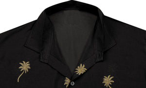 la-leela-mens-beach-hawaiian-casual-aloha-button-down-short-sleeve-shirt-Halloween Black_W840