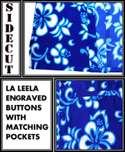 Load image into Gallery viewer, la-leela-shirt-casual-button-down-short-sleeve-beach-shirt-men-aloha-pocket-Shirt-Blue_W8