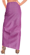 Load image into Gallery viewer, LA LEELA Women Swimwear Pareo Sarong Bikini Coverups Wrap One Size  Violet_D746