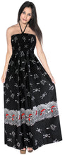Load image into Gallery viewer, LA LEEL Beach Swimwear Soft Printed Cruise Vintage Vacation Tube Dress Women Black pirates Halloween theme