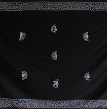 Load image into Gallery viewer, LA LEELA Men Sarong Pareo Swimsuit Cover Up Beach Wrap Lungi One Size Black_Q648