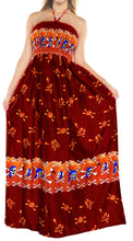 Load image into Gallery viewer, la-leela-evening-beach-swimwear-soft-printed-cruise-vintage-vacation-tube-dress-women-Red-Halloween-theme