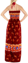 Load image into Gallery viewer, LA LEEL Beach Swimwear Soft Printed Cruise Vintage Vacation Tube Dress Women Red Halloween theme