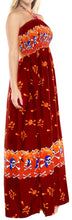 Load image into Gallery viewer, LA LEEL Beach Swimwear Soft Printed Cruise Vintage Vacation Tube Dress Women Red Halloween theme
