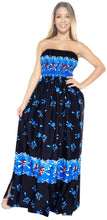 Load image into Gallery viewer, LA LEEL Beach Swimwear Soft Printed Cruise Vintage Vacation Tube Dress Women Blue Halloween theme