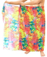 Load image into Gallery viewer, LA LEELA Soft Light Digital Surf Beach wear lounge Wrap Mens 72&quot;X42&quot; Multicolor 6675 134619