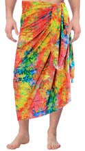 Load image into Gallery viewer, LA LEELA Soft Light Digital Surf Beach wear lounge Wrap Mens 72&quot;X42&quot; Multicolor 6675 134619
