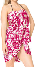 Load image into Gallery viewer, LA LEELA Women Swimsuit Cover Up Beach Wrap Skirt Sarong Wrap One Size Plus Pink_N429