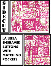Load image into Gallery viewer, LA LEELA Support Pink Breast Cancer Shirt Aquatic Life Hawaiian Beach Shirt for Men&#39;s Casual Button down Tropical Aloha White_W127