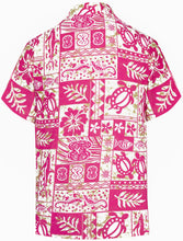 Load image into Gallery viewer, la-leela-mens-regular-size-beach-hawaiian-shirt-for-aloha-tropical-beach-front-pocket-short-sleeve-white