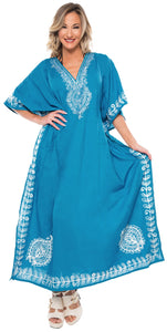 la-leela-lounge-rayon-solid-long-caftan-nightgown-women-OSFM 14-18W [L- 2X]-Blue_L438