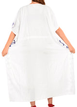 Load image into Gallery viewer, la-leela-lounge-rayon-solid-long-caftan-vacation-top-girls-white_1008-osfm-14-32w-l-5x