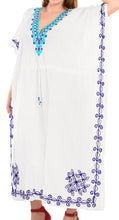 Load image into Gallery viewer, la-leela-lounge-rayon-solid-long-caftan-vacation-top-girls-white_1008-osfm-14-32w-l-5x