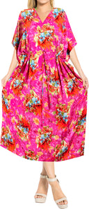 la-leela-1-womens-kaftan-kimono-nightgown-beachwear-bathing-suit-dress-cover-up   Pink_g224 135221