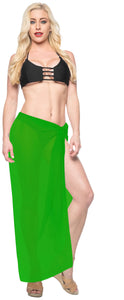 LA LEELA Women's Wrap Beach Swimwear Cover Up Pareo Sarong 78"x42" Green_G179