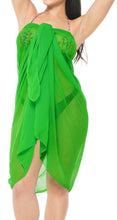 Load image into Gallery viewer, LA LEELA Women&#39;s Wrap Beach Swimwear Cover Up Pareo Sarong 78&quot;x42&quot; Green_G179