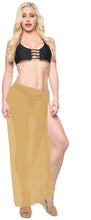 Cargar imagen en el visor de la galería, LA LEELA Women&#39;s Beach Cover Up Sarong Swimsuit Coverup Pareo 78&quot;x42&quot; Beige_G177