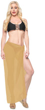 Load image into Gallery viewer, LA LEELA Women&#39;s Beach Cover Up Sarong Swimsuit Coverup Pareo 78&quot;x42&quot; Beige_G177