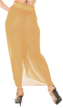 Cargar imagen en el visor de la galería, LA LEELA Women&#39;s Beach Cover Up Sarong Swimsuit Coverup Pareo 78&quot;x42&quot; Beige_G177