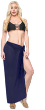 Load image into Gallery viewer, LA LEELA Women&#39;s Plus Size Bathing Suit Cover Up Beach Sarong 78&quot;x42&quot; Blue_G174