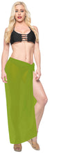 Load image into Gallery viewer, LA LEELA Women&#39;s Swimwear Pareo Cover Up Sarong Wrap Skirts 78&quot;x42&quot; Green_G173