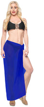 Load image into Gallery viewer, LA LEELA Women&#39;s Swimwear Cover Up Beach Sarong Swimsuit Wrap 78&quot;x42&quot; Blue_E472
