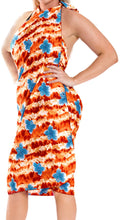 Load image into Gallery viewer, LA LEELA Women&#39;s Beach Cover Up Pareo Canga Swimsuit Sarong One Size Red_E455