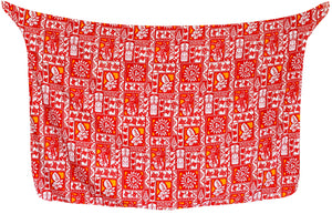 LA LEELA Women Sarong Swimwear Skirt Beach Cover Up Wrap Pareo One Size Red_E448