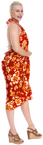 LA LEELA Women's Plus Size Swimwear Wraps Sarong Cover Up Dress Wrap Full Long B