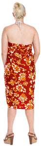 LA LEELA Women's Plus Size Swimwear Wraps Sarong Cover Up Dress Wrap Full Long B