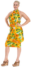Load image into Gallery viewer, LA LEELA Women&#39;s Beach Cover Up Bikini Sarong Swimsuit Wrap One Size Orange_E420