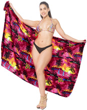 Load image into Gallery viewer, LA LEELA Women&#39;s Pareo Canga Sarong Skirt Swimwear Cover Up One Size Pink_E416