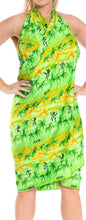 Load image into Gallery viewer, LA LEELA Women Swim Coverup Beach Wrap Skirt hawaiian Sarongs One Size Green_E414