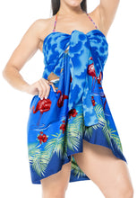 Load image into Gallery viewer, LA LEELA Women Pareo Beach Swimwear Wrap Bikini Sarong Skirt One Size Blue_E412