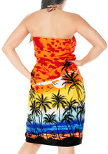 Load image into Gallery viewer, LA LEELA Women&#39;s Swimwear Pareo Sarong Bikini Coverups Wrap One Size Orange_E405