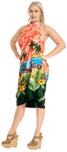 Load image into Gallery viewer, LA LEELA Women&#39;s Wrap Beach Swimwear Cover Up Pareo Tie Sarong One Size Red_E400