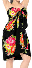 Load image into Gallery viewer, la-leela-swimwear-soft-light-hawaiian-beach-bikini-wrap-swimsuit-sarong-printed-78x42-red_67
