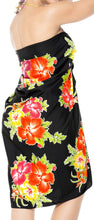 Load image into Gallery viewer, la-leela-swimwear-soft-light-hawaiian-beach-bikini-wrap-swimsuit-sarong-printed-78x42-red_67